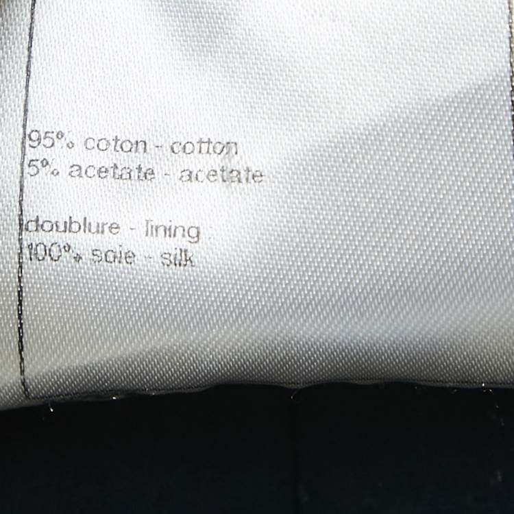 مملوكة مسبقًا Chanel Navy Blue Tweed Long Sleeve Jacket M