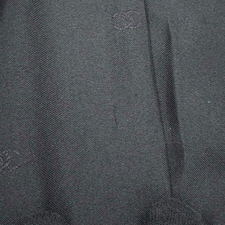Pre Owned Chanel Black Wool Gripoa Button Jacket 38