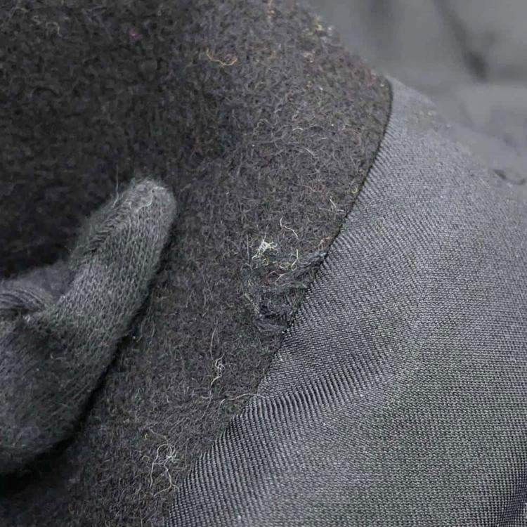 Pre Owned Chanel Black Wool Gripoa Button Jacket 38