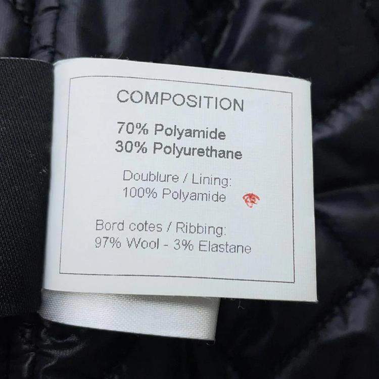 Pre Owned Chanel Black Polyurethane and Nylon Hooded Vest Size 38