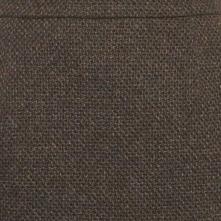مملوكة مسبقًا Chanel Dark Brown Tweed Wool Mini Skirt M