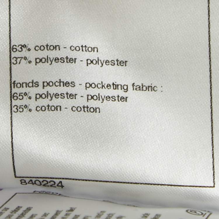 Pre Owned Chanel Light Purple Diamond Embroidered Jeans S Waist 28"