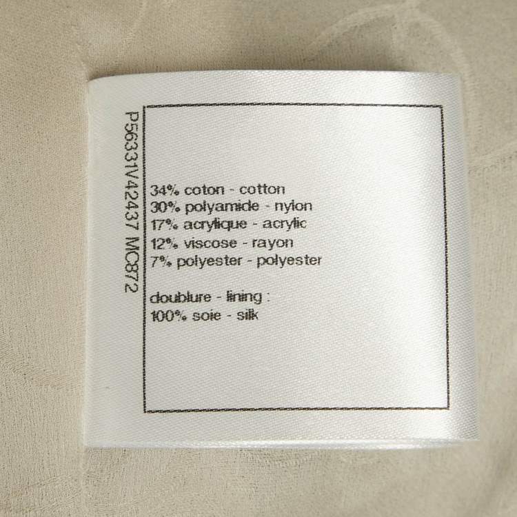 Pre Owned Chanel Multicolor Tweed Velcro Closure Jacket M