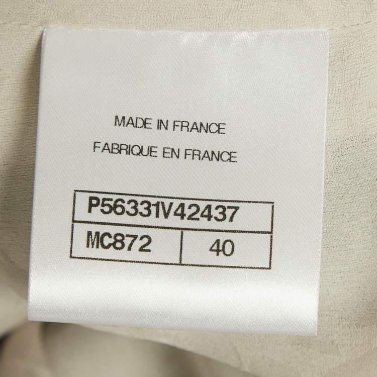 Pre Owned Chanel Multicolor Tweed Velcro Closure Jacket M