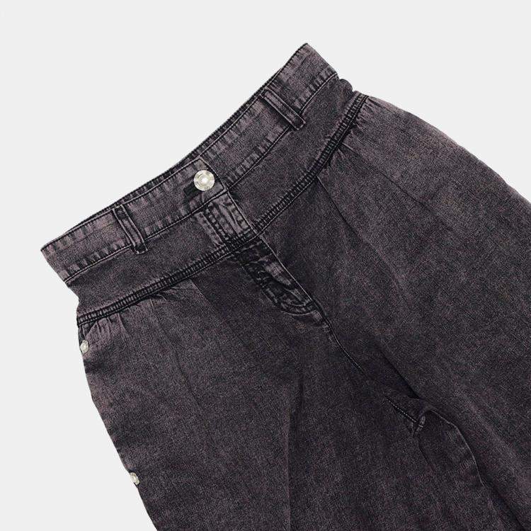 Pre Owned Chanel Wide Denim Pants Size 40  