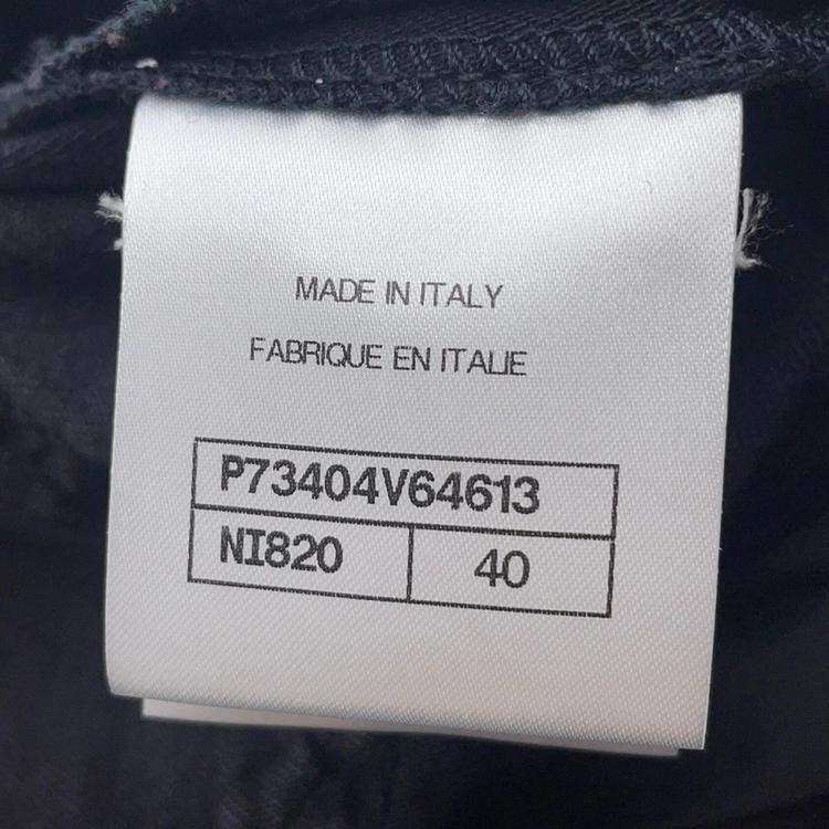 Pre Owned Chanel Wide Denim Pants Size 40  
