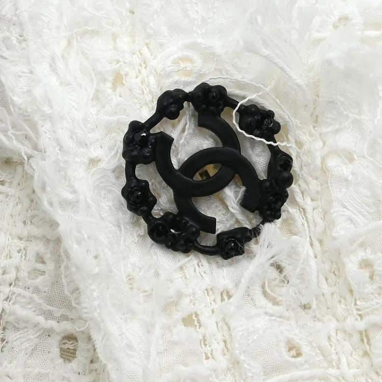 مملوكة مسبقًا Chanel White/Black Cotton Short Sleeve Dress Women Size 38