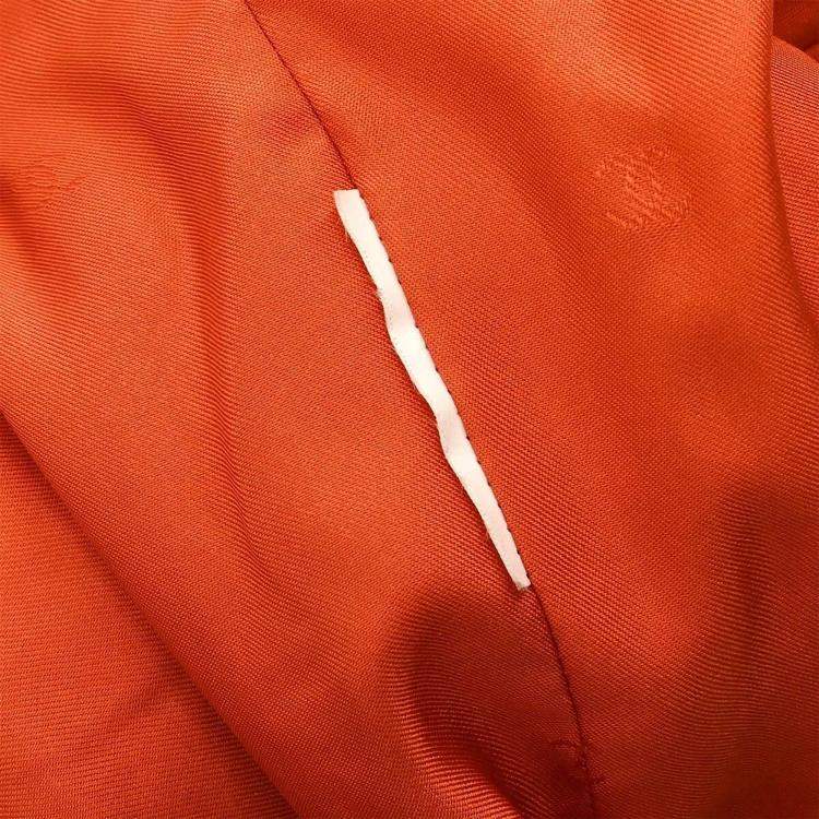 Pre Owned Chanel Orange Double Breasted Jacket Women Size M
