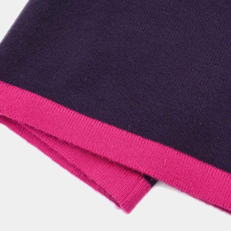 Pre Owned Chanel Purple Suit Cardigan Top Skirt 