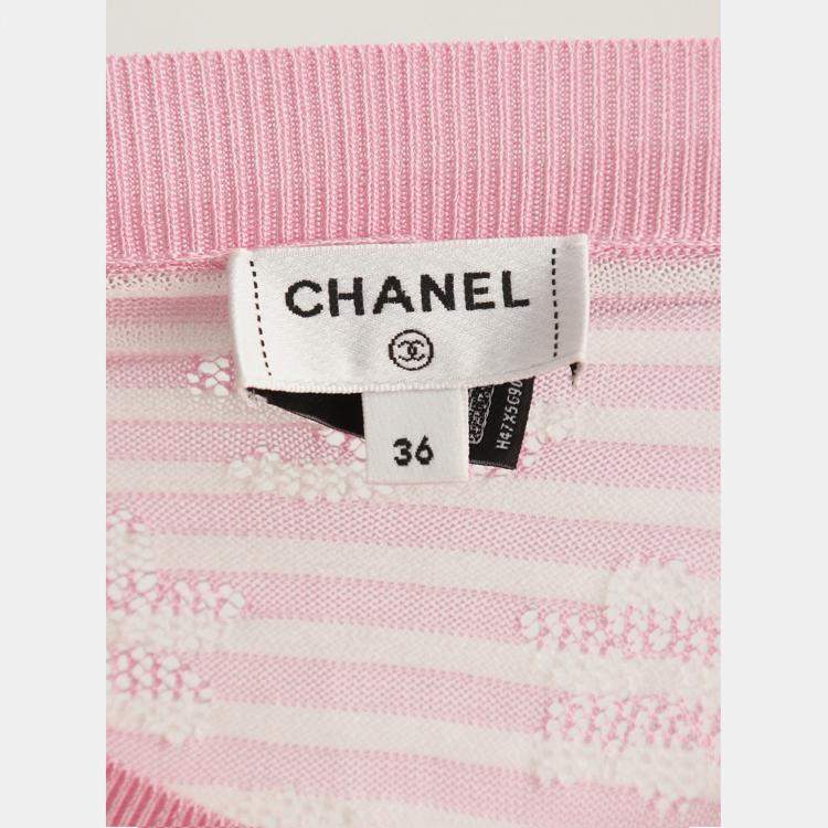 Pre Owned Chanel Stripes Lightweight Sweater