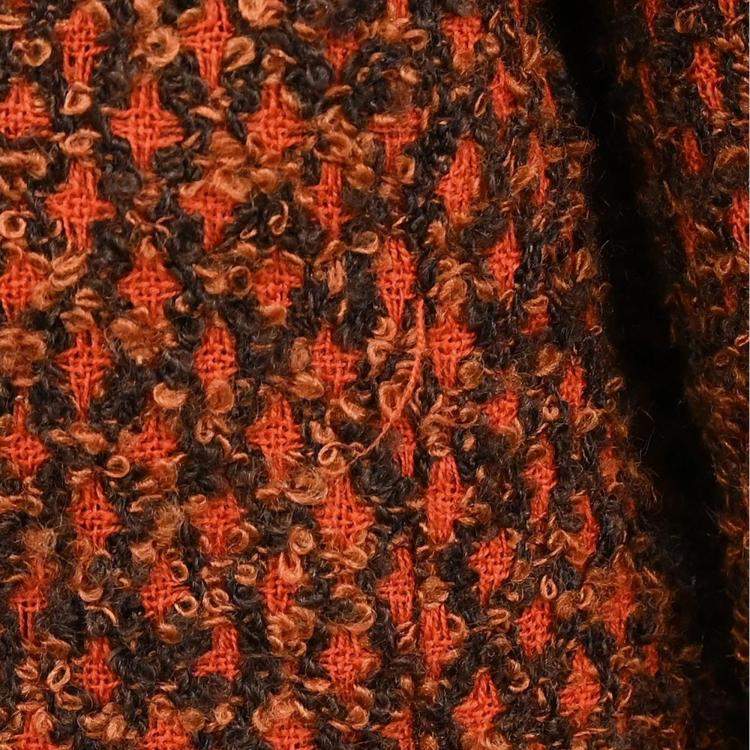Pre Owned Chanel Double Breasted Brown Wool Jacket Women Size 42