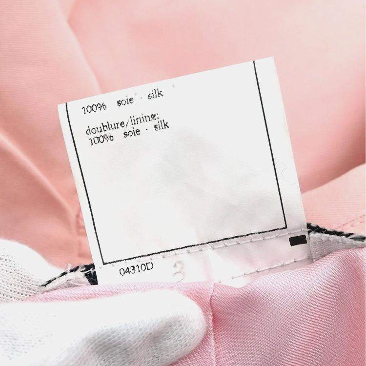 Pre Owned معطف شانيل وردي بزر واحد مقاس 38