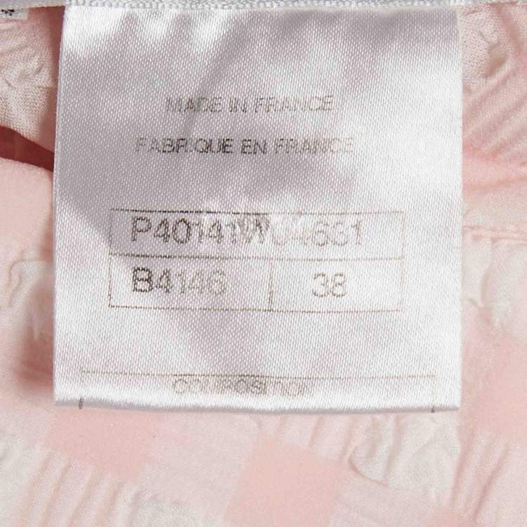 مملوكة مسبقًا Chanel Pink Seeksucker and Tweed Mini Dress M