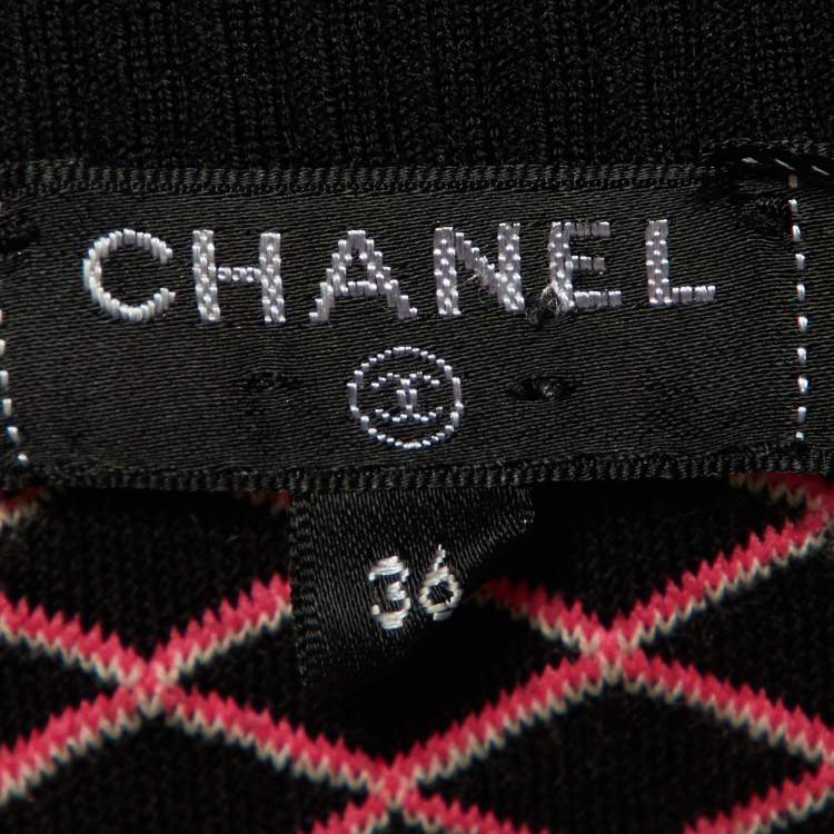 Pre Owned Chanel Pink Quilted Coco Neige Ski Zip Up Jacket S