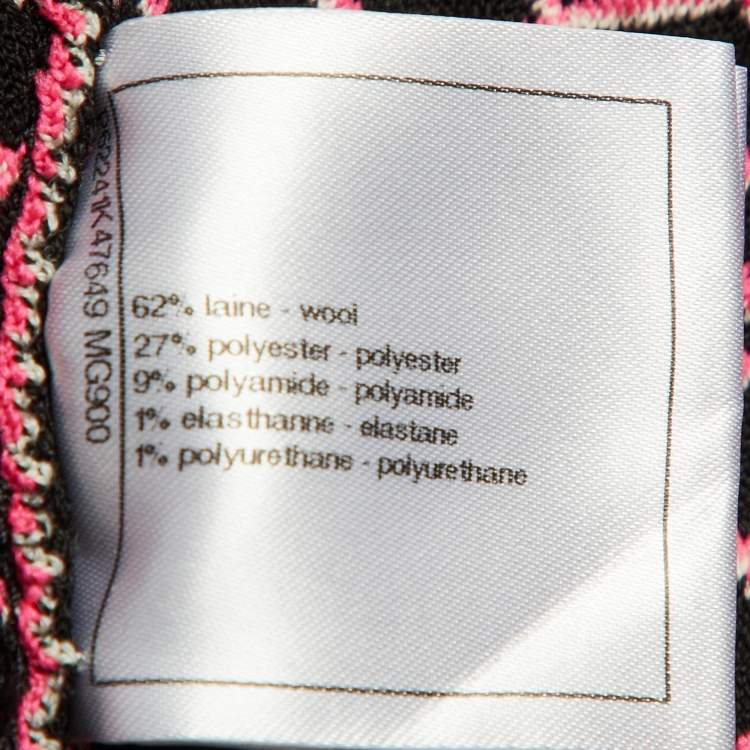 Pre Owned Chanel Pink Quilted Coco Neige Ski Zip Up Jacket S