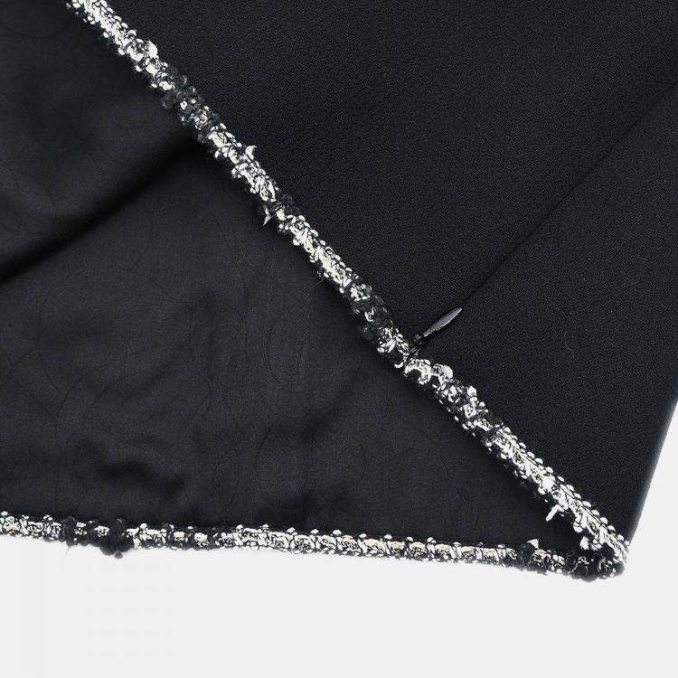 Pre Owned Chanel Sleeveless Tank Black Top Size 34