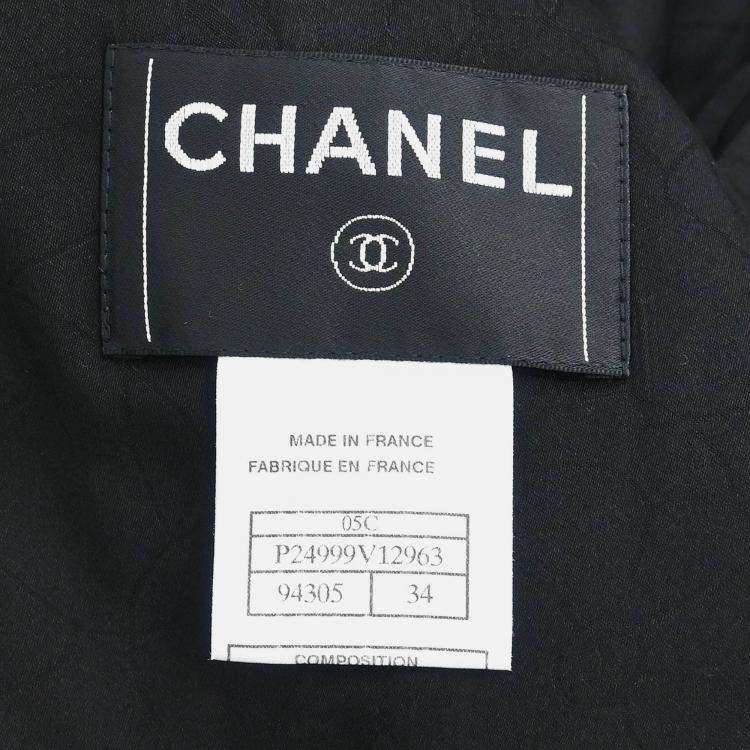 Pre Owned Chanel Sleeveless Tank Black Top Size 34
