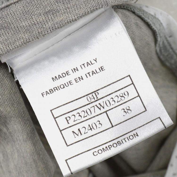 Pre Owned Chanel Sport Line Sleeveless Top Gray M