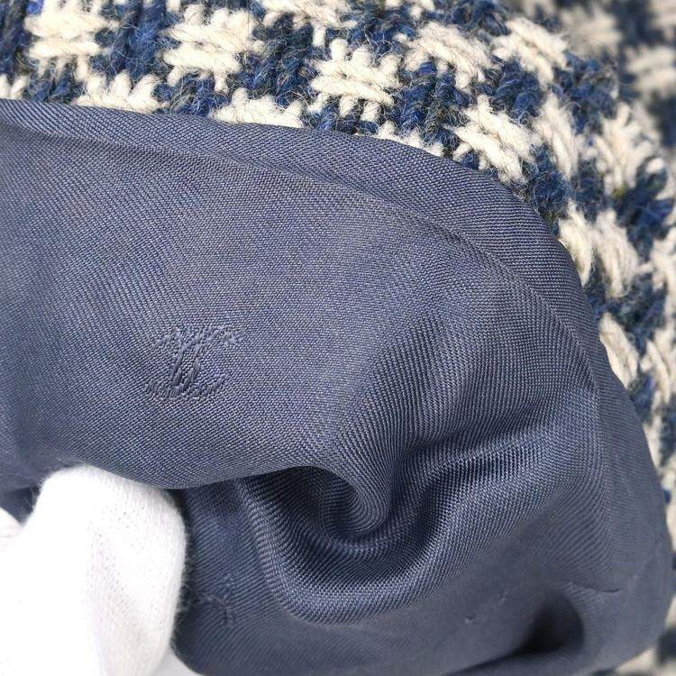 مملوكة مسبقًا Chanel Single Breasted Navy Wool Jacket Size 42