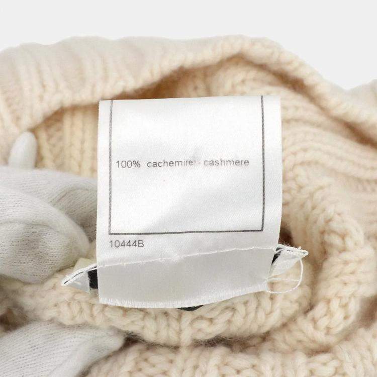 Pre Owned Chanel Ivory Sweater Size 36