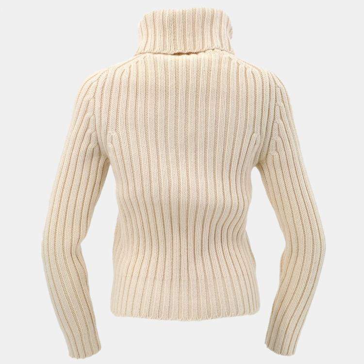 Pre Owned Chanel Ivory Sweater Size 36