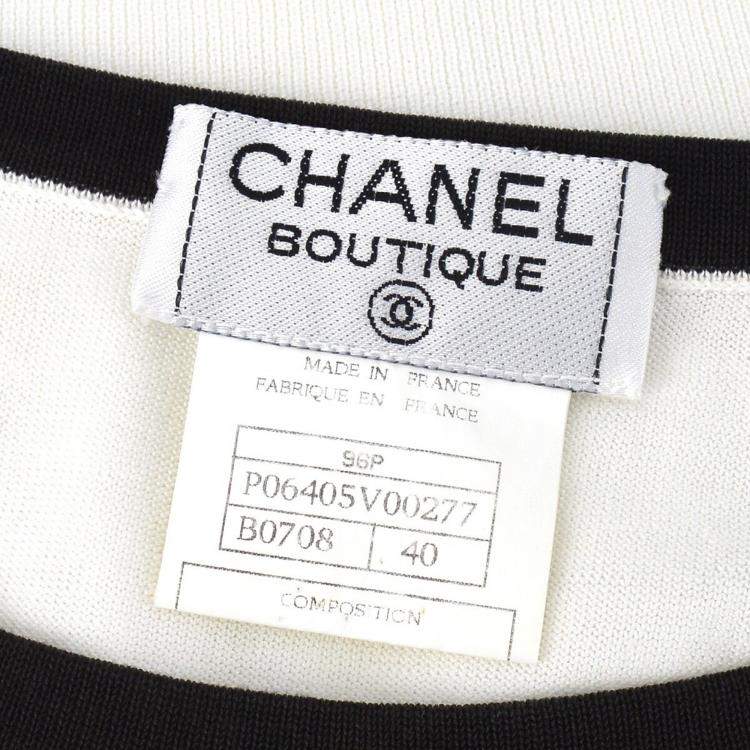 مملوكة مسبقًا Chanel  White Sleeveless Top 40