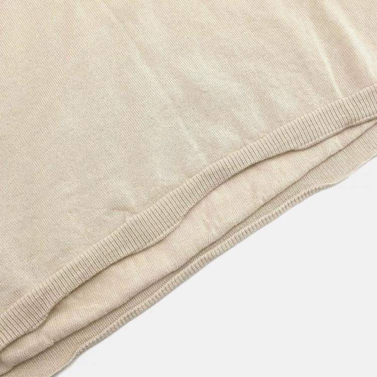 Pre Owned Chanel Beige Cashmere Sleeveless Tank Top Size 42