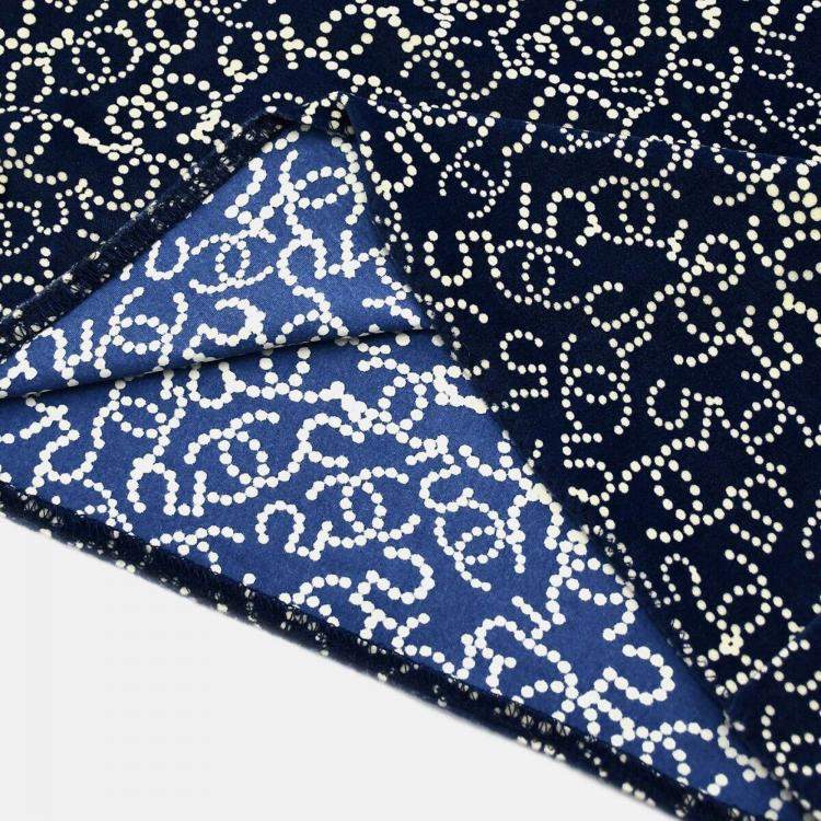 Pre Owned Chanel Navy Nylon Short Sleeve T-shirt Top Size 38