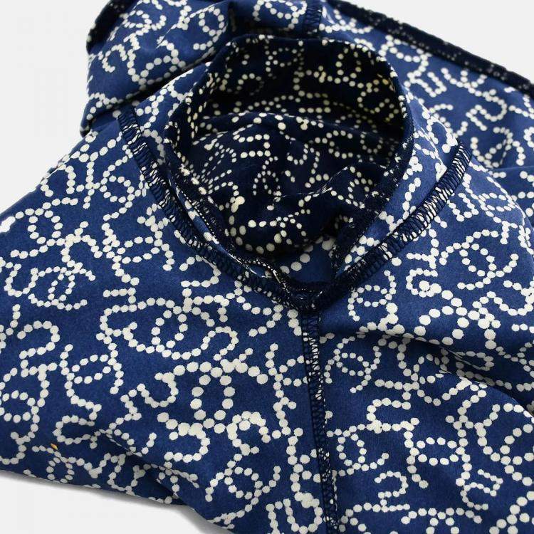 Pre Owned Chanel Navy Nylon Short Sleeve T-shirt Top Size 38