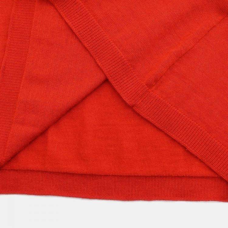 مملوكة مسبقًا Chanel Short Sleeve Red Knit Top Size 36