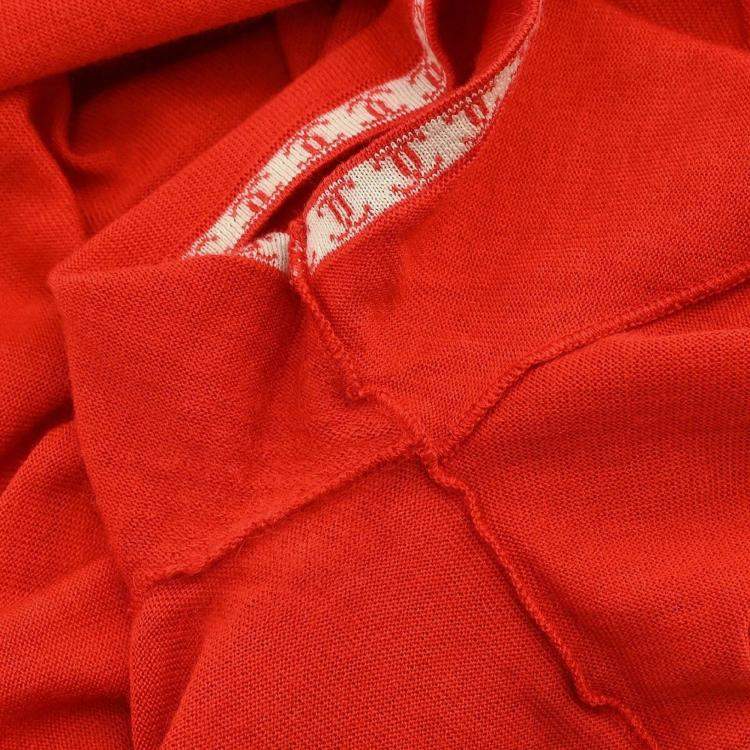 مملوكة مسبقًا Chanel Short Sleeve Red Knit Top Size 36