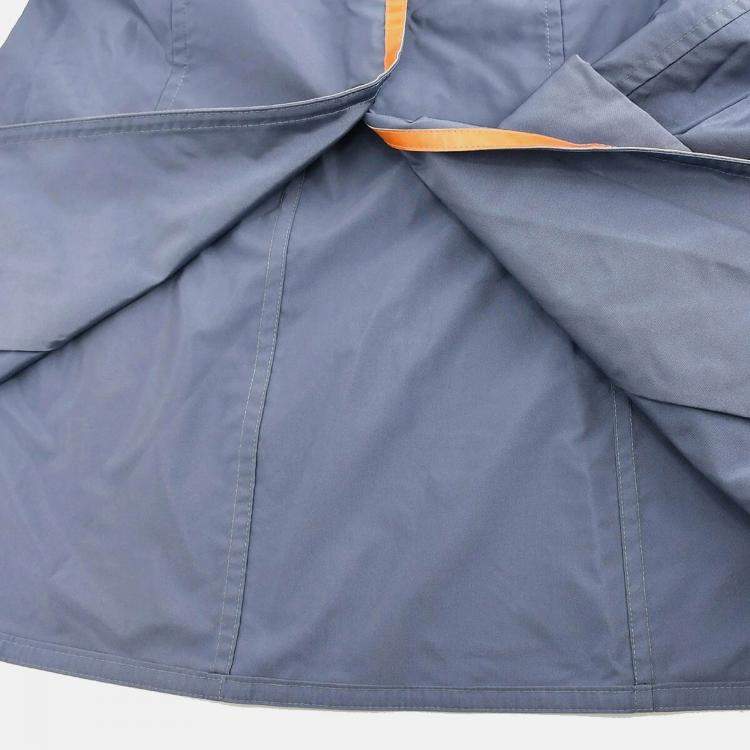 مملوكة مسبقًا Chanel Collarless Blue Nylon Single Breasted Jacket Women Size 40