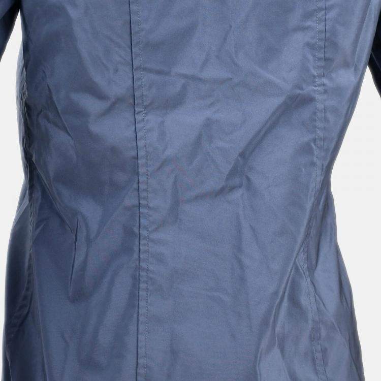 مملوكة مسبقًا Chanel Collarless Blue Nylon Single Breasted Jacket Women Size 40