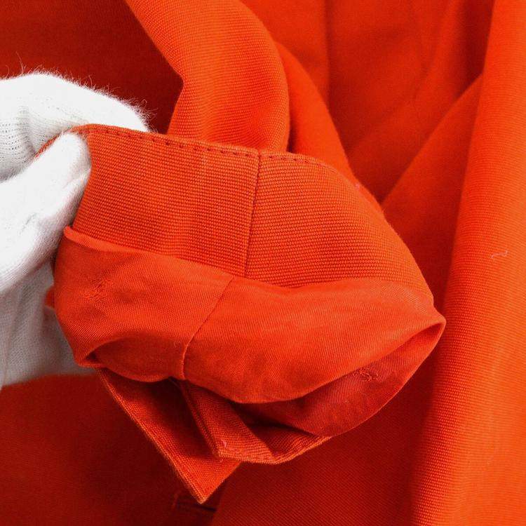 Pre Owned Chanel Red Fabric Jacket Size 36