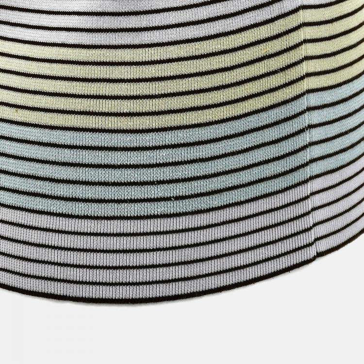 Pre Owned Chanel Sleeveless Multicolor Cotton Top Size 46