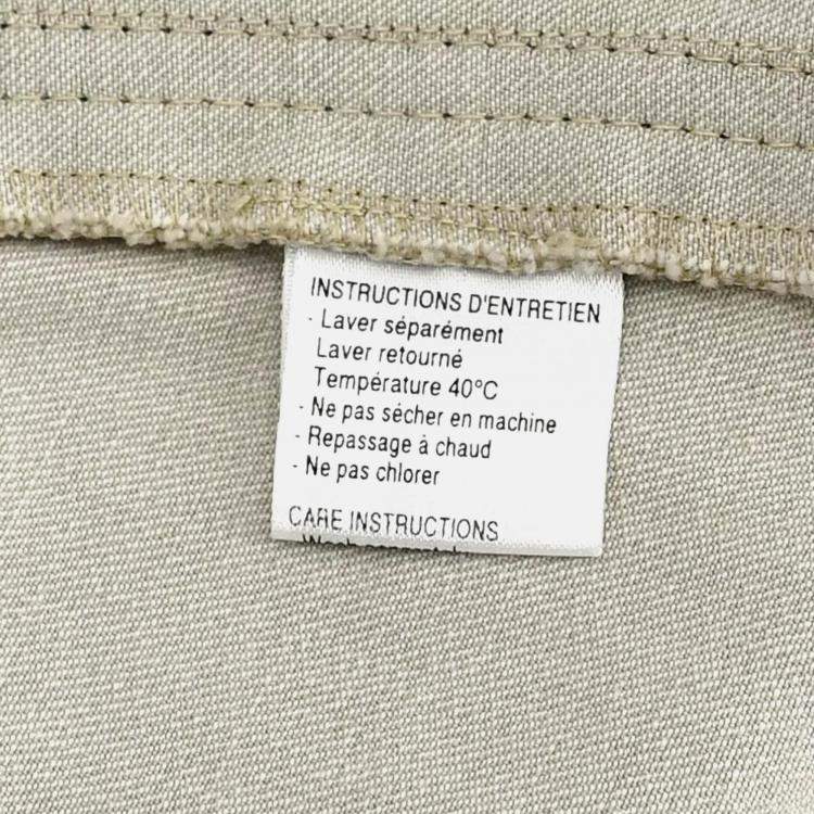 Pre Owned Chanel Beige Cotton Skirt Size 44