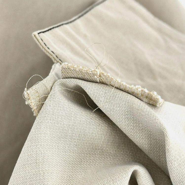Pre Owned Chanel Beige Cotton Skirt Size 44