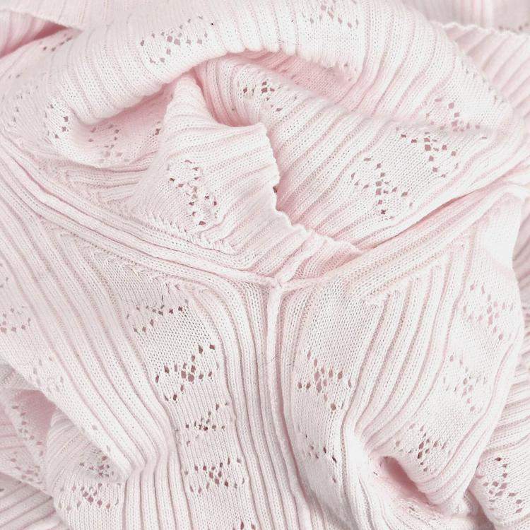 مملوكة مسبقًا Chanel Short Sleeve Top Pink Fabric Top Size 42