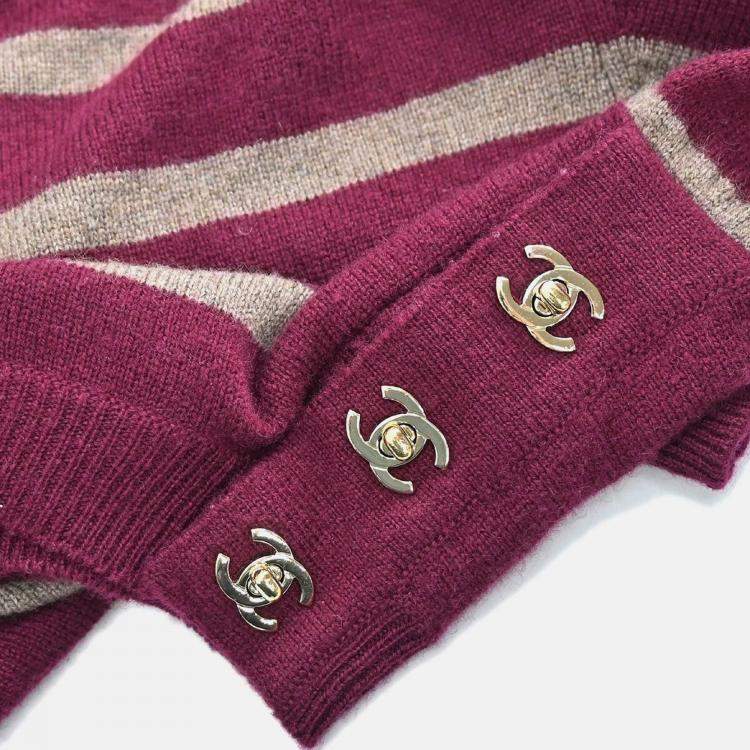 Pre Owned Chanel Dress Bordeaux P41974K03184 #38