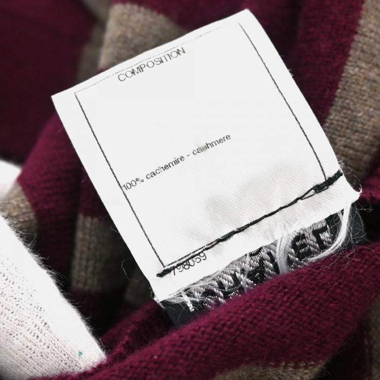 Pre Owned Chanel Dress Bordeaux P41974K03184 #38