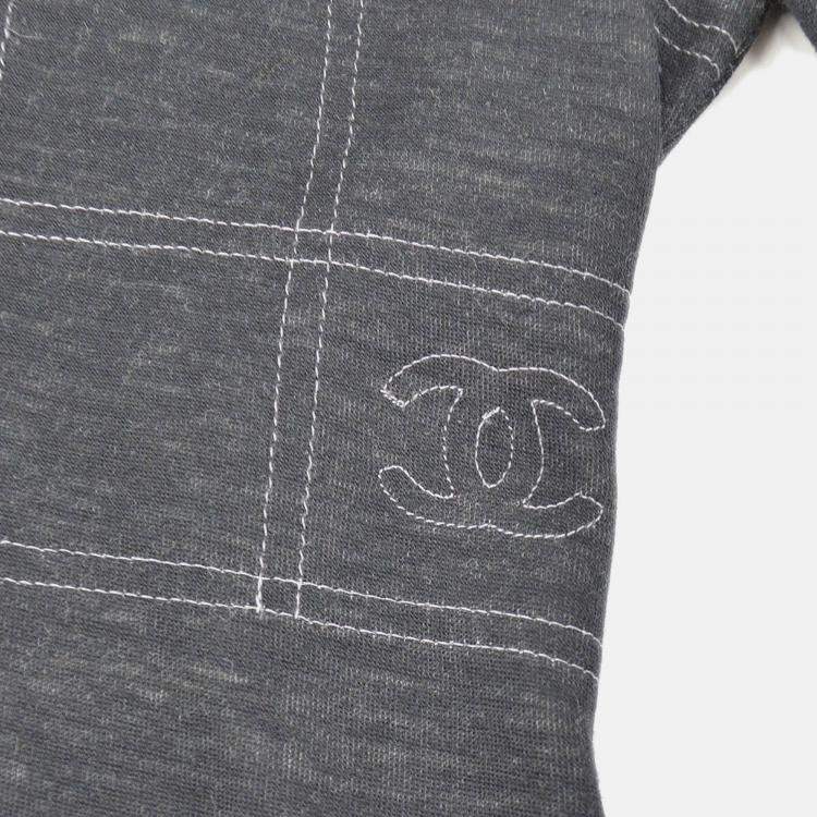 مملوكة مسبقًا Chanel Sport Line Long Sleeve Top Gray 03A #38