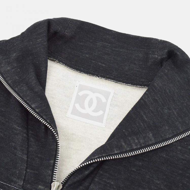 مملوكة مسبقًا Chanel Sport Line Long Sleeve Top Gray 03A #38