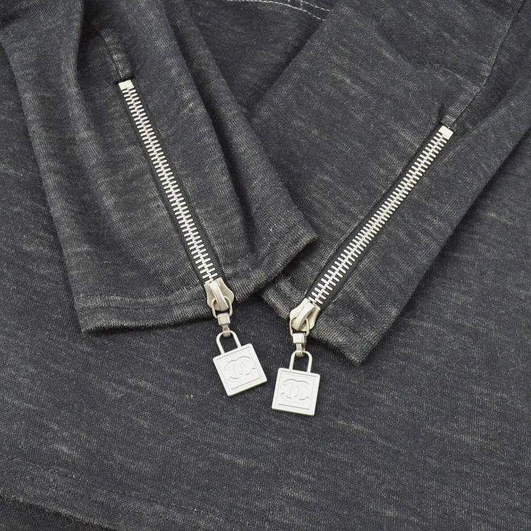 مملوكة مسبقًا Chanel Sport Line Long Sleeve Top Gray 03A #38