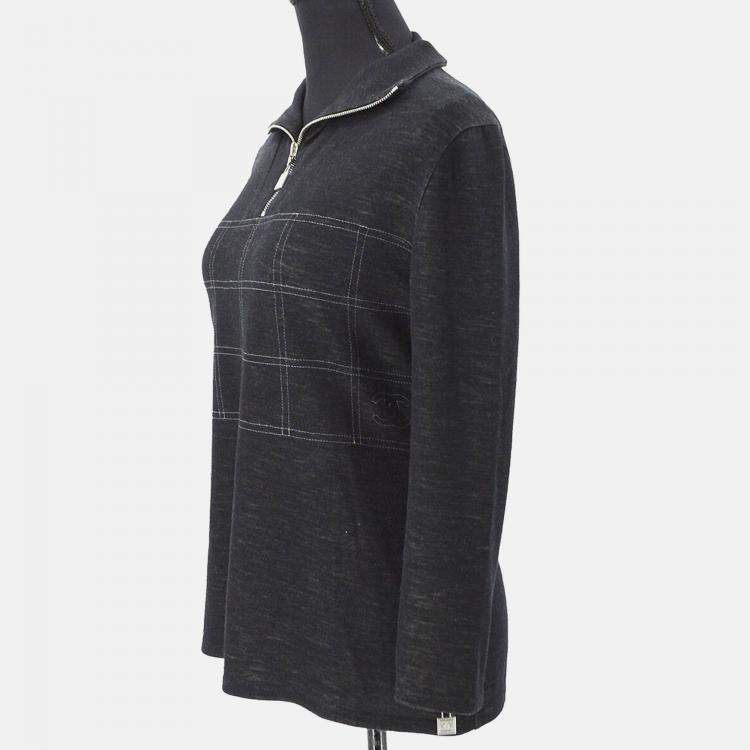 مملوكة مسبقًا Chanel Sport Line Long Sleeve Top Gray 03A #38