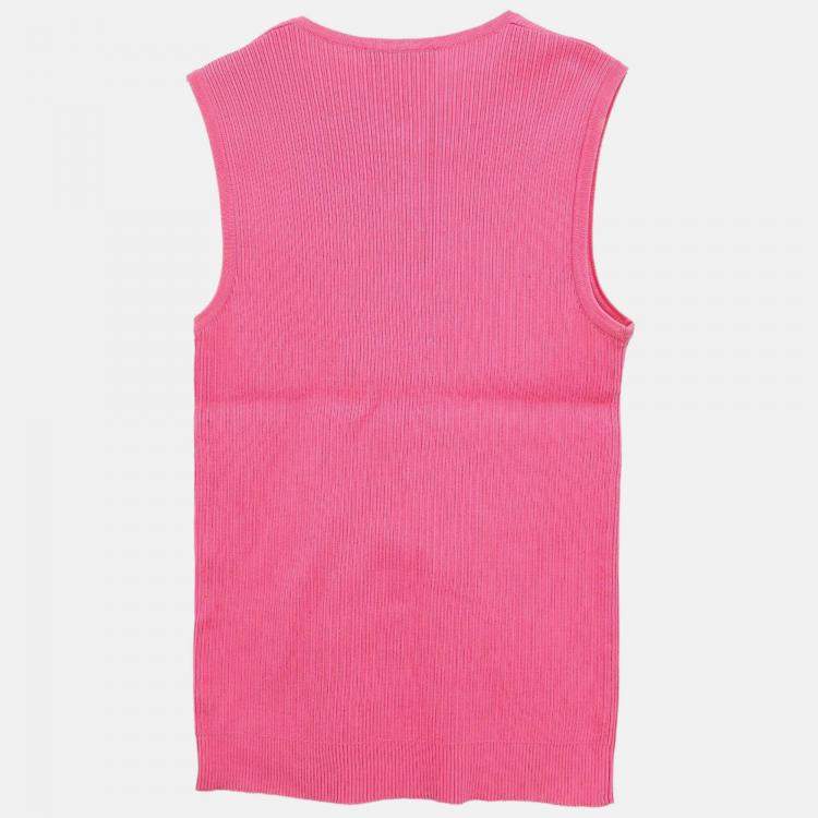 مملوكة مسبقًا Chanel Sleeveless Tank Top Pink 97P #40