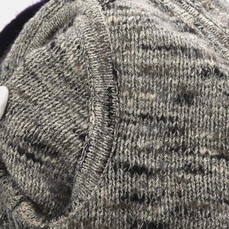 Pre Owned Chanel Collarless Jacket Gray 99A #42