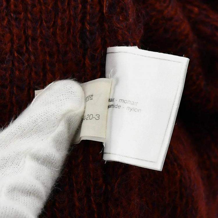 Pre Owned Chanel Sweater Top Brown 98A #38