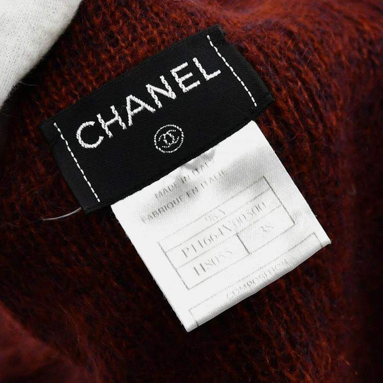 Pre Owned Chanel Sweater Top Brown 98A #38