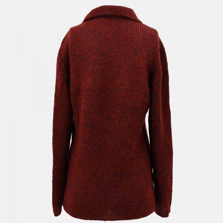 Pre Owned Chanel Sweater Top Brown 98A #38