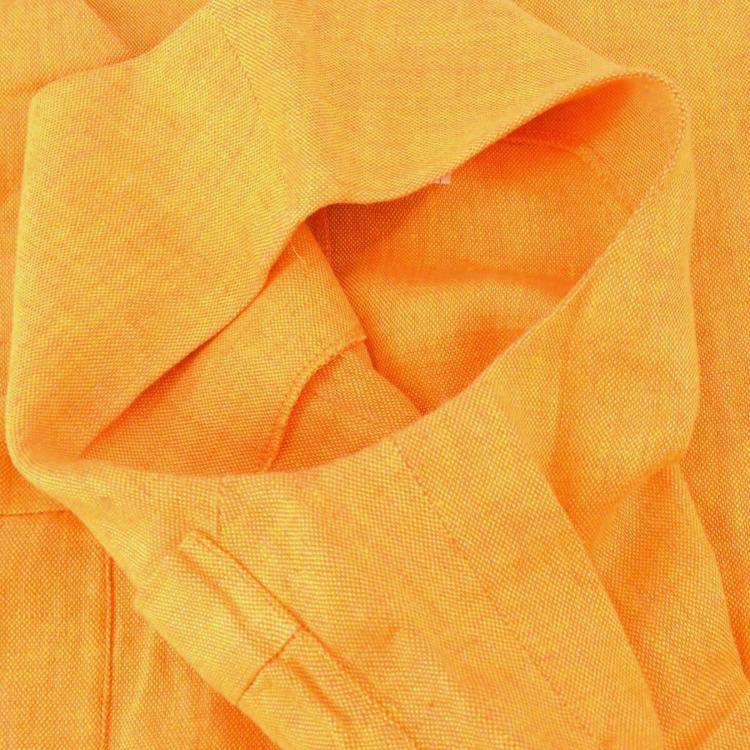 Pre Owned Chanel 96P #36 Sleeveless Dress Skirt Orange 100% Linen
